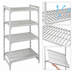Thumbnail image #4 for Cambro Camshelving Premium 4-Shelf Vented Stationary Starter Unit, 18 x 30 x 72 Inches, Speckled Gray