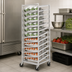 Thumbnail image #3 for Channel Manufacturing CSR-9M Full-Size Mobile Open-Top Aluminum Can Rack, 162 #10 Cans or 216 #5 Cans