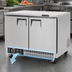 Thumbnail image #3 for Everest ETBF2 Back Mount Two-Section Undercounter/Worktop Freezer, 14 Cu. Ft., 47-1/2 Inch Wide, Stainless Steel