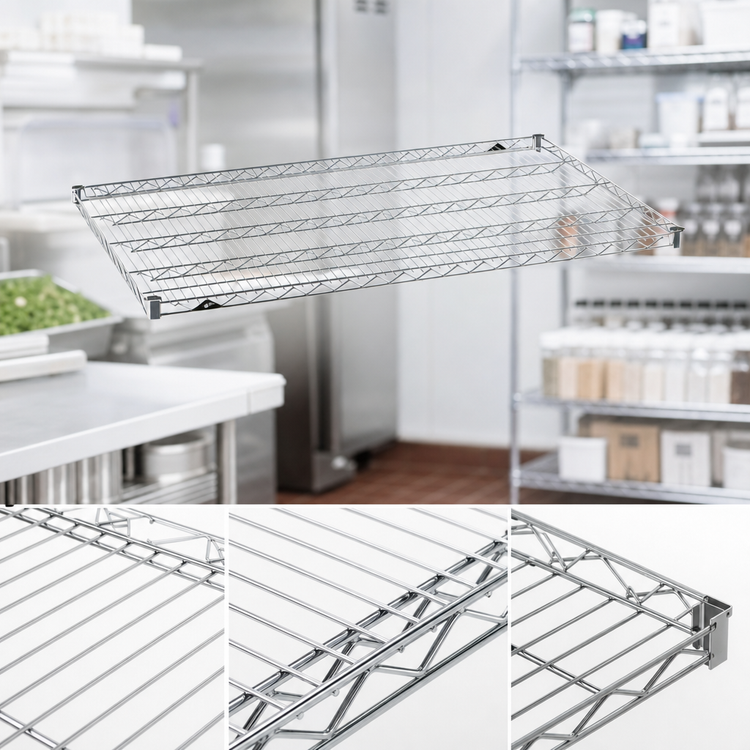 Product image #3 for Metro Super Erecta Super Wide 30" x 48" Chrome-Plated Wire Shelf
