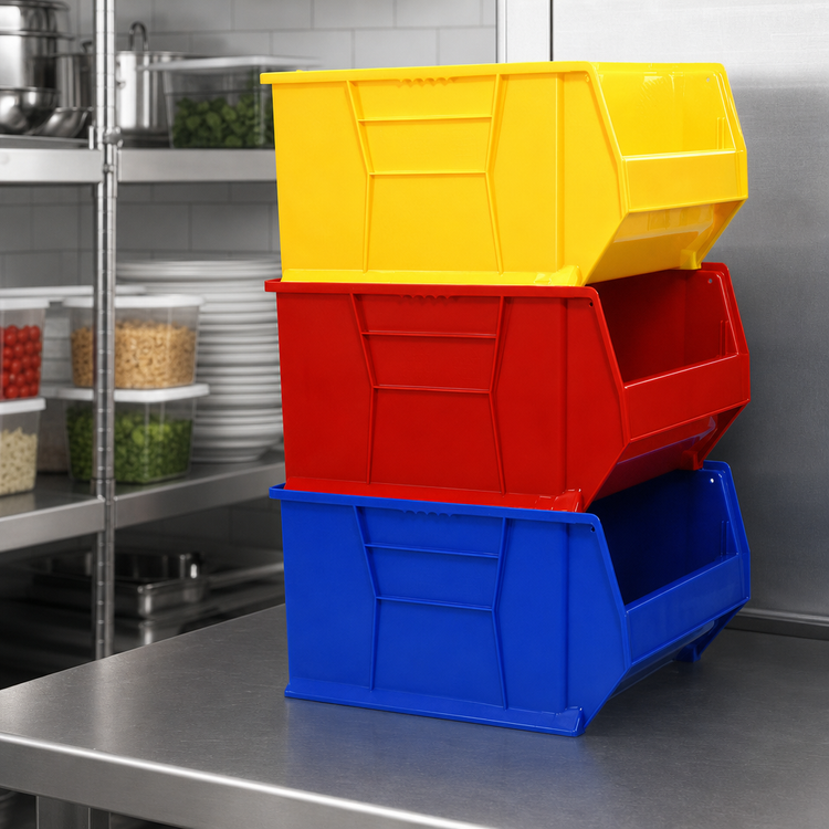 Product image #3 for Quantum Hulk 30-Inch Stackable Polypropylene Shelf Bin