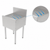 Thumbnail image #4 for Perlick Top Shelf 19-Inch Wide Underbar Stainless Steel Drainboard with Backsplash