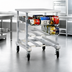 Thumbnail image #3 for New Age Mobile Aluminum Counter-Height Can Storage Rack for #5 and #10 Cans