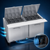 Thumbnail image #4 for Victory UltraSpec V-Core 60-Inch Two-Section Self-Contained Big Top Sandwich Prep Table with 24-Pan Opening