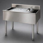 Thumbnail image #3 for Eagle Group 1800 Series B3CT-18 Modular Underbar Cocktail Unit Ice Bin, 36 x 20 x 33-1/2 in, 63 lb, 8 Bottle Wells, Sliding Cover
