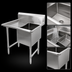 Thumbnail image #3 for John Boos B Series 1-Compartment Stainless Steel Sink with Left Drainboard, 16 Gauge
