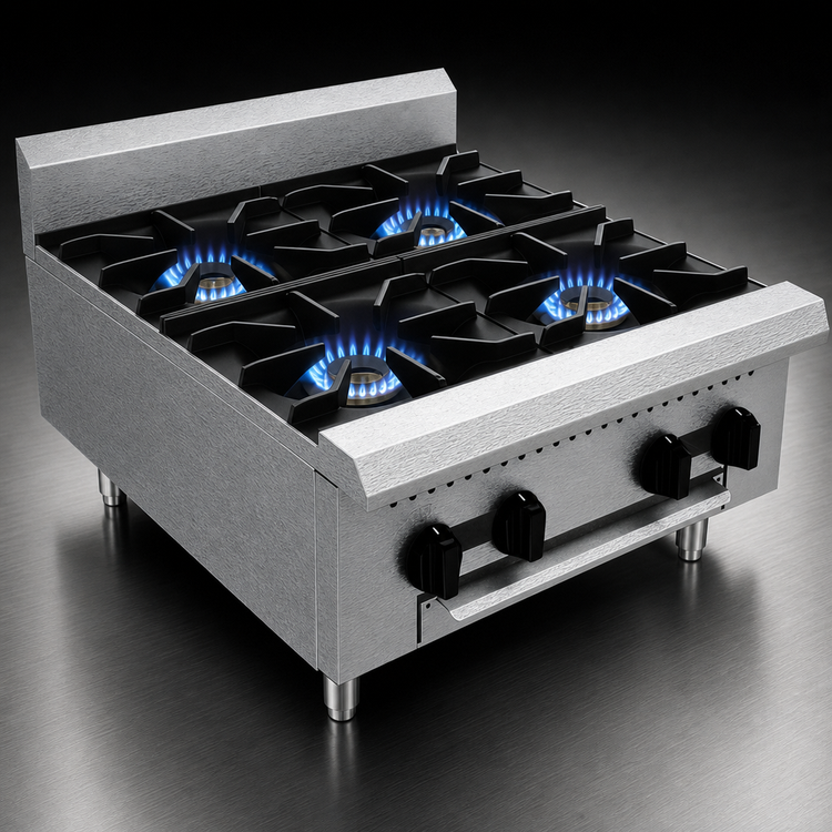 Product image #3 for Serv-Ware 24-Inch Four Burner Natural Gas Hot Plate