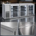 Thumbnail image #3 for BK Resources 85-Inch Three-Door Glass Door Back Bar Refrigerator