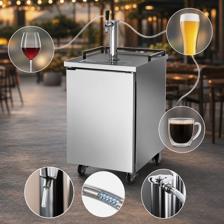 Product image #3 for Beverage-Air Outdoor Portable Draft Beer Dispenser with 1 Faucet, 1-Keg Capacity
