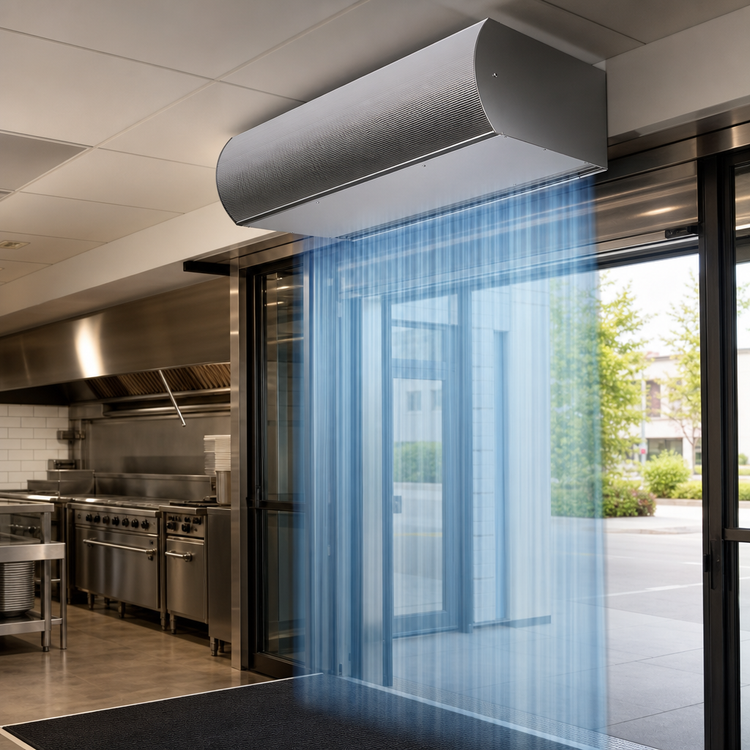 Product image #3 for Berner Architectural Series AHC10-3108A High Performance Unheated Air Curtain, 108 Inch, 3-Motor, 3-Speed