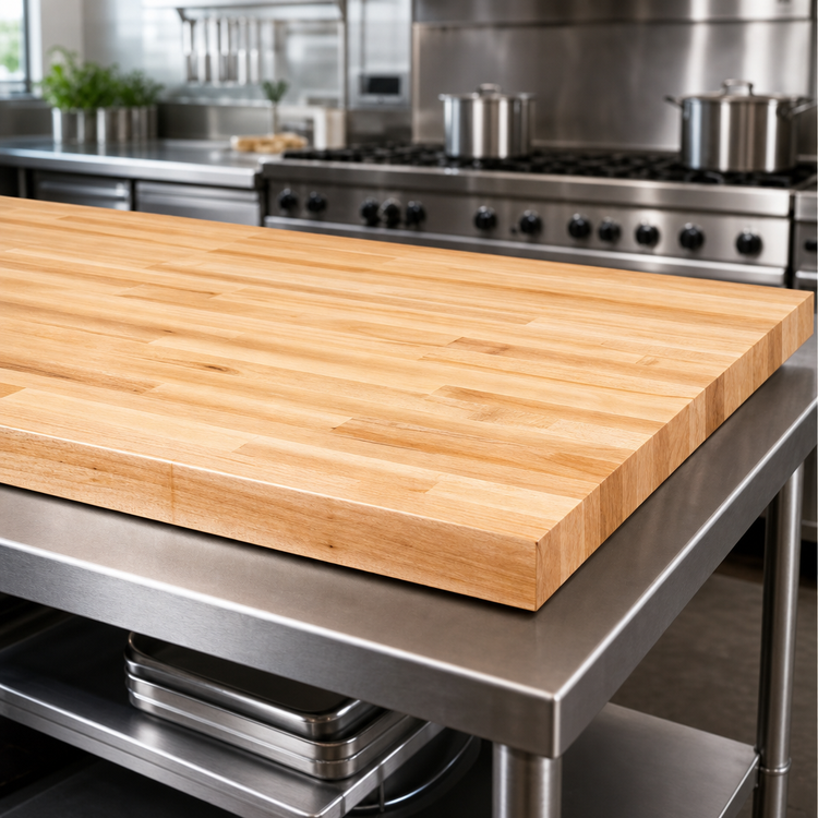 Product image #3 for Boos Block Northern Hard Rock Maple Blended Edge Grain Kitchen Countertop, 96 x 48 x 1-3/4 Inch, Varnique Finish