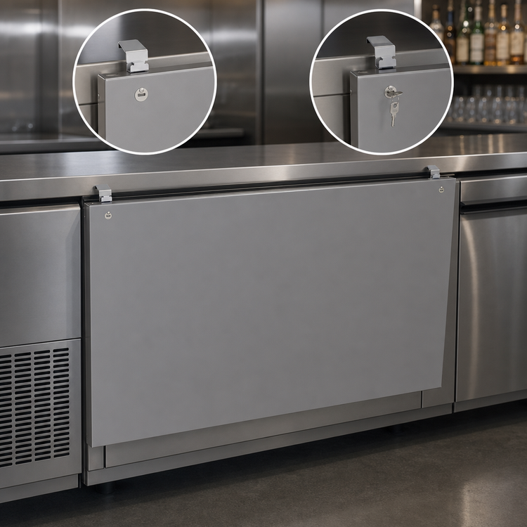 Product image #3 for Glastender 48-Inch Stainless Steel Locking Cover for BLD-48-S