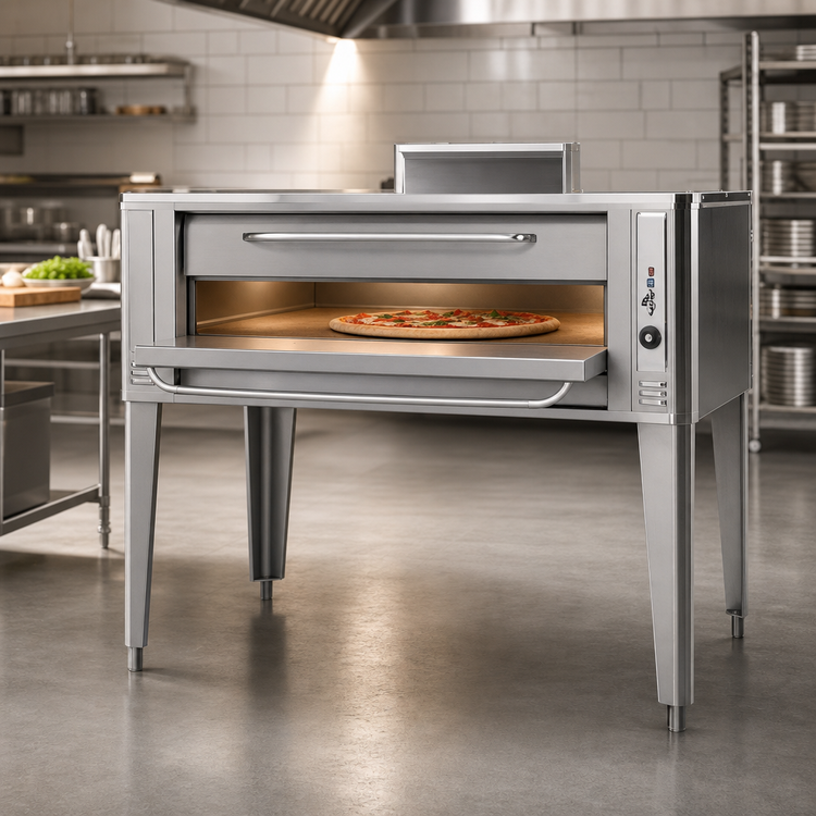Product image #3 for Blodgett 1060 SINGLE Single Deck Gas Pizza Oven with 60-Inch x 37-Inch Deck