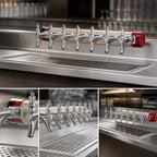 Thumbnail image #3 for Micro Matic USA 1740-L 6-Faucet Glycol-Cooled Countertop Insert Module, Stainless Steel, Long Shank, 3-1/2-Inch On Center
