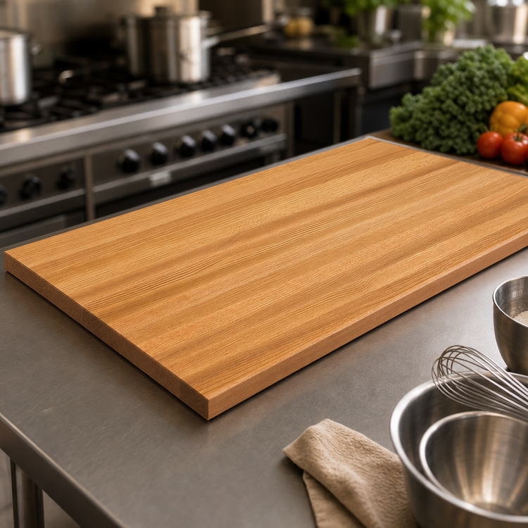 Product image #3 for John Boos Appalachian Red Oak Blended Rails Edge Grain Kitchen Countertop, 108 x 25 x 1-1/2 Inches