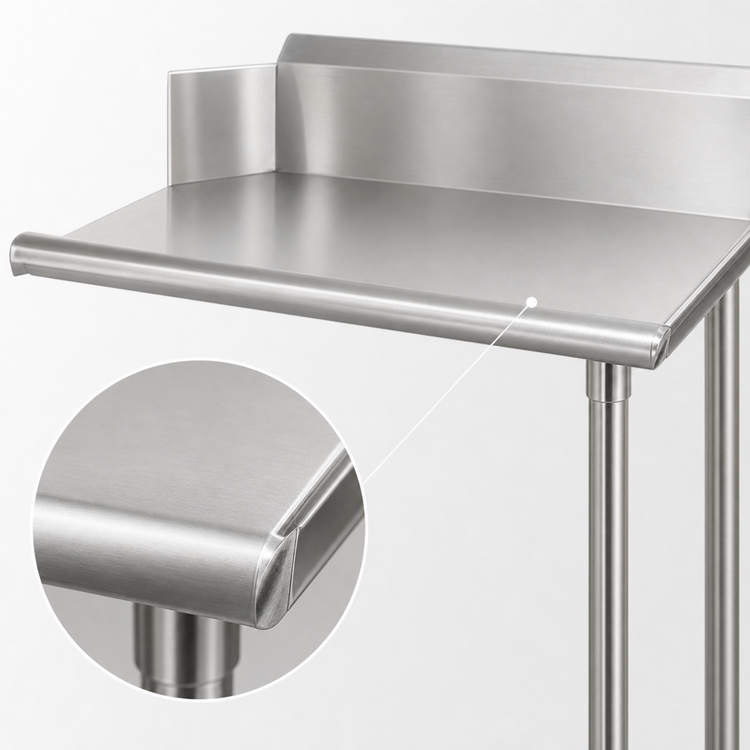 Product image #3 for John Boos E-Series Right-Hand Clean Straight Dishtable, 26 x 30 Inches, 18-Gauge 300 Series Stainless Steel