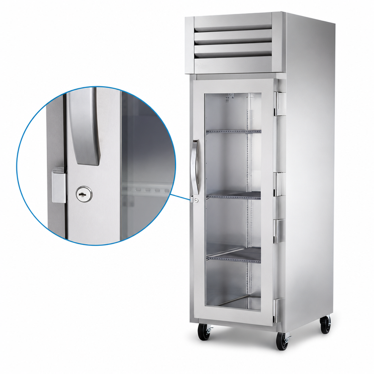 Product image #3 for True SPEC SERIES 1-Section Reach-In Heated Holding Cabinet with Locking Glass Door