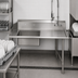 Thumbnail image #3 for John Boos Pro-Bowl 60-Inch Straight Soiled Dish Table with 20 x 20 x 8-Inch Pre-Rinse Sink Bowl, Right-to-Left