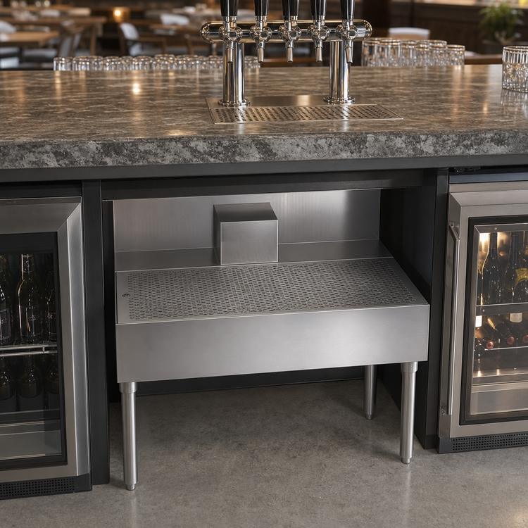 Product image #3 for Krowne Royal Series 36-Inch W x 24-Inch D Underbar Beer Drainer with Removable Perforated Insert