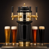 Thumbnail image #3 for Glastender Monaco 4-Faucet Polished Brass Glycol-Cooled Draft Dispensing Tower