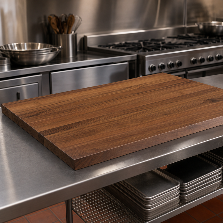 Product image #3 for Boos Block American Black Walnut Kitchen Countertop, 42 x 27 x 1-1/2 Inch, Full-Length Edge Grain, Penetrating Oil Finish
