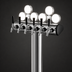 Thumbnail image #3 for Perlick 8-Faucet Illuminated Winged Bridge Countertop Glycol-Cooled Draft Tower, Stainless Steel