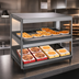 Thumbnail image #3 for Hatco Glo-Ray 36-Inch Countertop Two-Shelf Slant/Horizontal Pass-Through Merchandising Warmer with High Watt Top Shelf