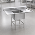 Thumbnail image #3 for Spec-Master 1-Compartment Commercial Sink with Right Drainboard, 51-1/2 Inch W x 31 Inch D
