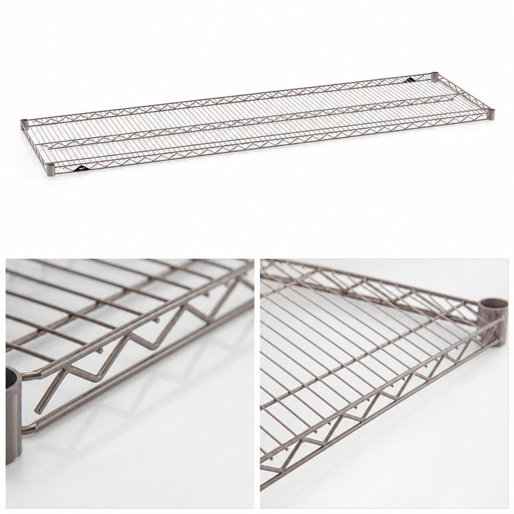 Product image #3 for Metro Super Erecta 72 Inch x 21 Inch Wire Shelf, Metroseal Gray Epoxy with Microban