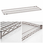 Thumbnail image #3 for Metro Super Erecta 2172NK4 72"W x 21"D Wire Shelf, Metroseal Gray Epoxy Finish with Microban Antimicrobial Protection