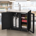 Thumbnail image #3 for Everest Refrigeration EBDS2-BBG-24 Two-Section Back Bar & Direct Draw Keg Refrigerator Combo