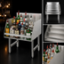 Thumbnail image #4 for Advance Tabco 24 Inch 5-Step Freestanding Stainless Steel Liquor Bottle Display Unit with 4 Inch Backsplash