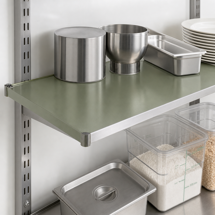 Product image #3 for Eagle Group Valu-Gard Solid Shelf, 24 x 14 Inches, Green Epoxy Finish