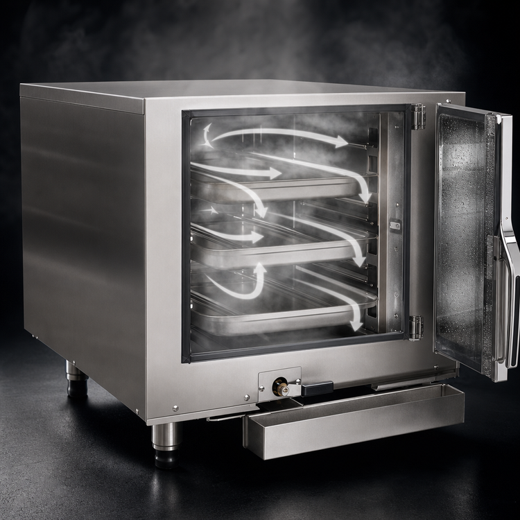 Product image #3 for AccuTemp Evolution Connected Boilerless Countertop Convection Steamer, 3-Pan, Electric, 12 kW, 440V