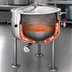 Thumbnail image #3 for Cleveland Range Short Series 80-Gallon Direct Steam Jacketed Kettle with Full Steam Jacket and Tri-Leg Base