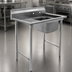 Thumbnail image #3 for Eagle Group 1-Compartment Sink with 24-Inch Left Drainboard, 430 Stainless Steel Top