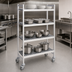 Thumbnail image #3 for Fermostock 4-Tier Mobile Polymer Shelving Unit, 35