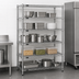 Thumbnail image #3 for Eagle Redipak 5-Tier Stationary Wire Shelving Unit, 60W x 24D x 63H, Hybrid Epoxy Finish