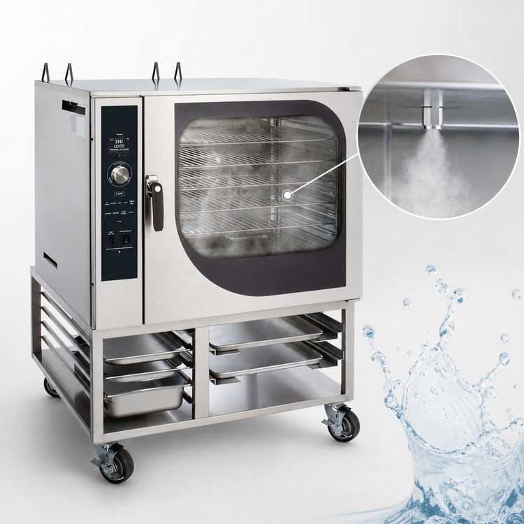 Product image #4 for Blodgett BX-14G SGL Gas Boilerless Combi Oven Steamer, Floor Model, 14 Hotel Pan / 7 Sheet Pan Capacity