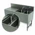 Thumbnail image #3 for Advance Tabco Prestige 2-Compartment Stainless Steel Underbar Sink Unit, 48 Inch, Left Drainboard