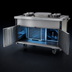 Thumbnail image #3 for Director's Choice DCS3-CFUR 3-Pan Mobile Refrigerated Cold Food Unit with Standard Depth Pan