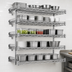 Thumbnail image #3 for Eagle QuadTruss 5-Tier Piggyback Wall-Mounted Open Wire Shelf Kit, 24W x 18D, Chrome Finish