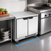 Thumbnail image #3 for Beverage-Air WTR34HC-FLT Shallow Depth Two-Section Worktop Refrigerator with Flat Top and Solid Doors