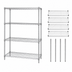 Thumbnail image #3 for Quantum Stationary 4-Shelf Wire Shelving Starter Kit, 60