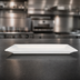 Thumbnail image #3 for Crestware Quattro 14-Inch x 5-1/2-Inch Rectangular Flat Pearl White Ceramic Plate