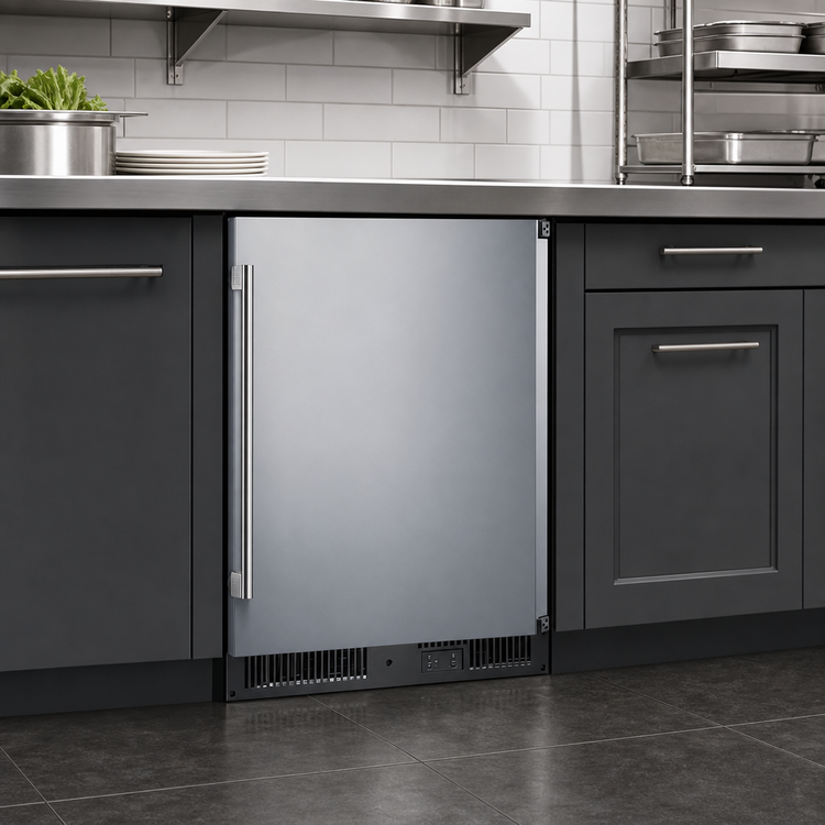 Product image #4 for Summit Appliance 24-Inch Undercounter All-Freezer, 3.7 Cu. Ft., Stainless Steel, ADA Compliant