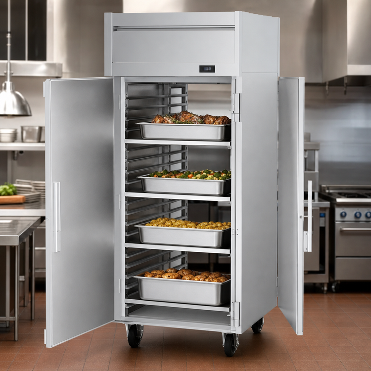 Product image #3 for Victory Elite™ Pass-Thru Warming Cabinet, Standard Depth, 1 Section, 21.17 Cu. Ft., 2 Solid Hinged Doors
