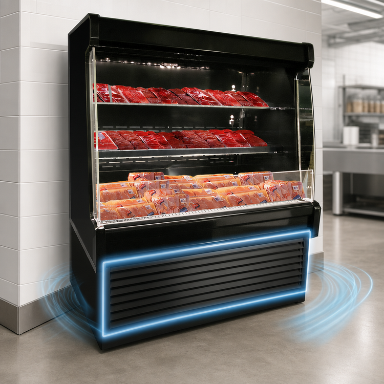 Product image #3 for Howard-McCray 35E Series Low-Profile Packaged Meats Open Merchandiser, 39 Inch W x 60 Inch H, Self-Contained Refrigeration, LED Lighting