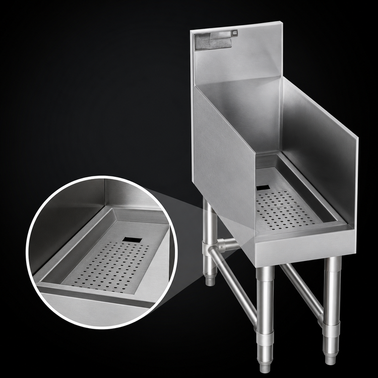 Product image #3 for Eagle Spec-Bar 18 Inch x 24 Inch Recessed Workboard with Perforated Insert and Drain