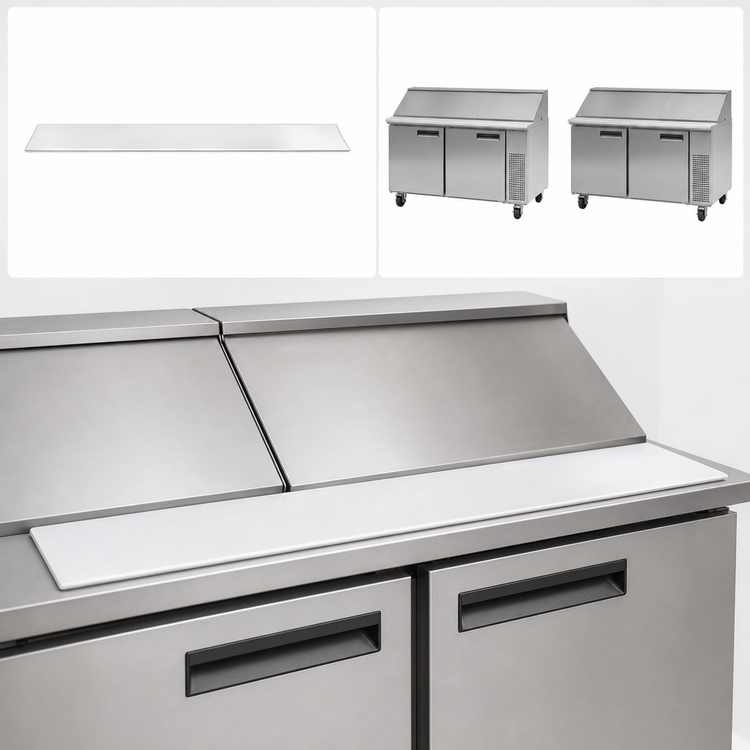 Product image #3 for Beverage-Air 17-Inch White Poly Cutting Board for SPE60C/SPED60C Prep Tables